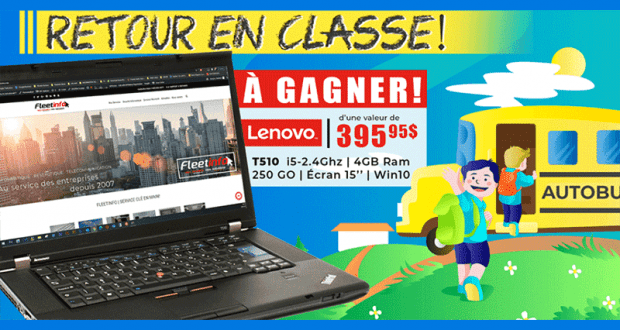 Gagnez Un portable Lenovo