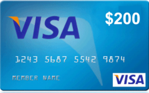 3 cartes prépayées Visa de 200$