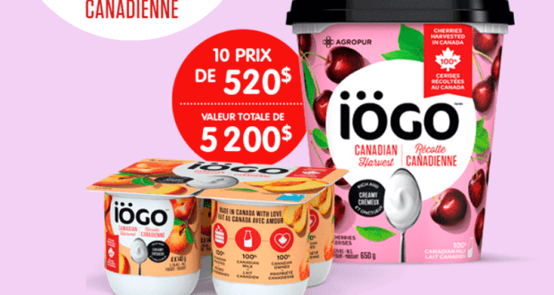 Gagnez 1 an de yogourt (10 gagnants)