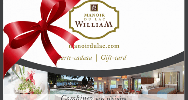 Carte-cadeau Manoir du Lac William de 150$