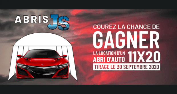 Gagnez la location d’un abris d’auto - installation incluse