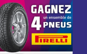 Un ensemble de pneus d’hiver de marque Pirelli