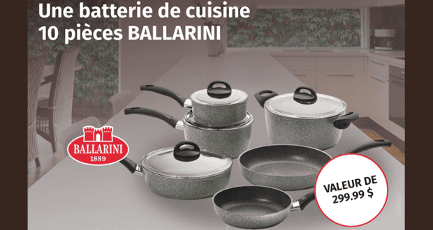 Une batterie de cuisine 10 pièces