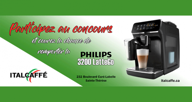 Une machine à café Philips 3200 LatteGo