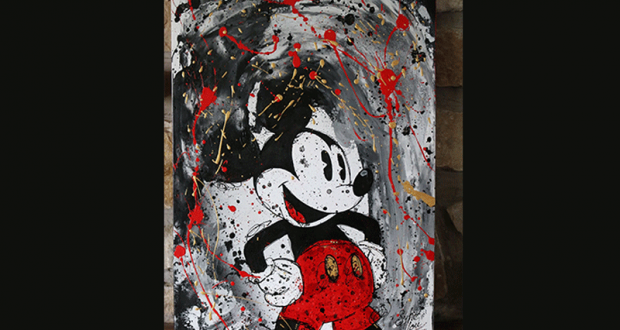 Une toile Mickey Éclaté 18X24