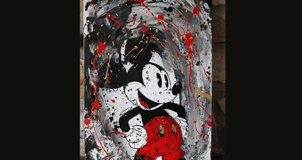 Une toile Mickey Éclaté 18X24