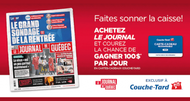 56 cartes-cadeaux Couche-Tard de 100$