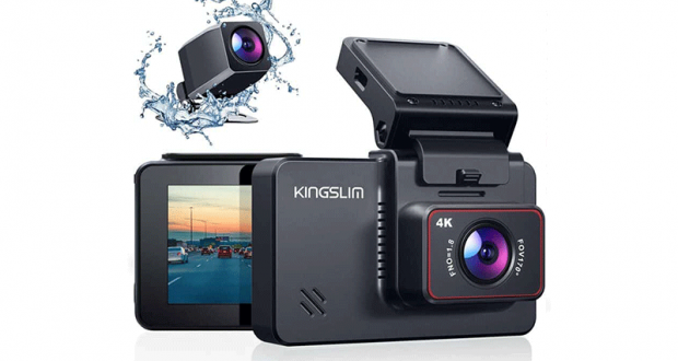 Caméra Dash Cam 4K Ultra HD Kingslim