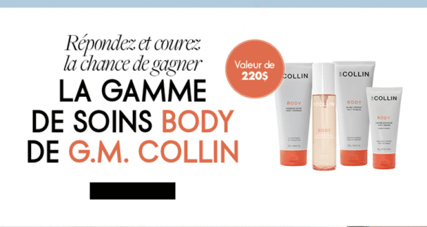 Ensemble de 4 produits de beauté G.M. Collin