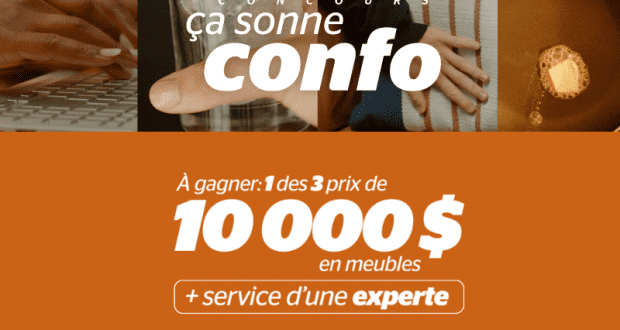 Gagnez l'un des 3 grands prix de 10 000$ en meubles