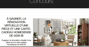 Gagnez une carte-cadeau HomeSense de 5000$