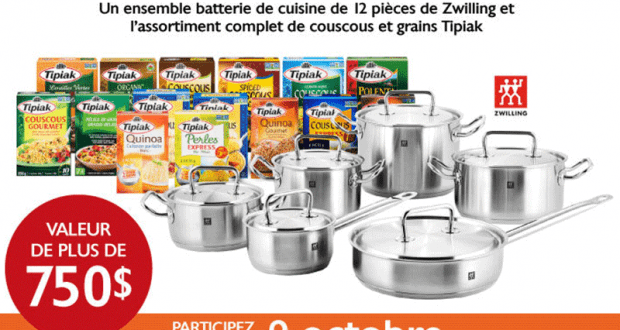 Un ensemble batterie de cuisine de 12 pièces de Zwilling