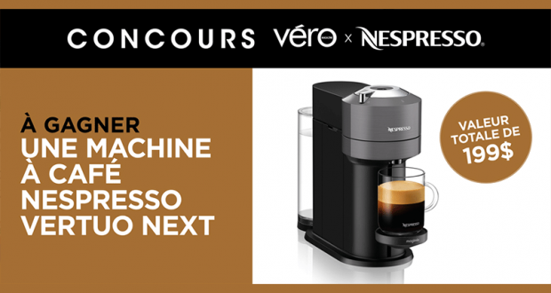 Une machine à café Nespresso Vertuo Next