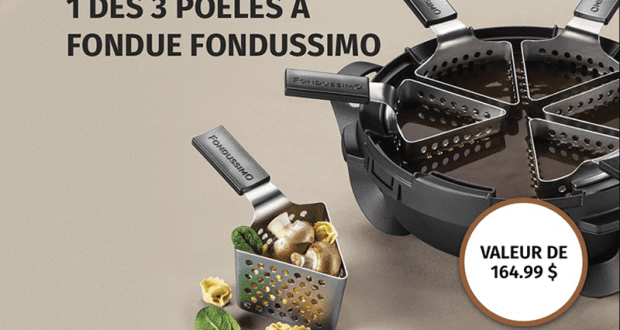 3 Poêles à fondue Fondussimo