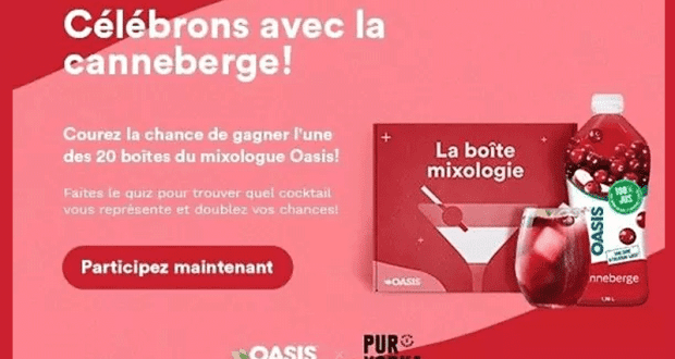 Gagnez 20 boîte de mixologie (Valeur totale de 3000 $)