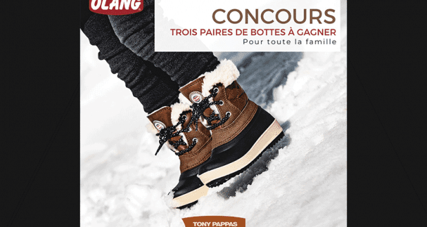 Gagnez 3 paires de bottes d’hiver Olang