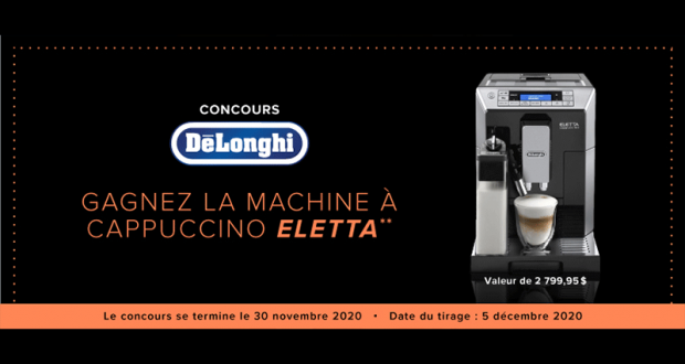 Machine à espresso Eletta Cappuccino Top Delonghi de 2800 $