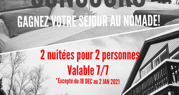 Séjour pour deux personnes chez Le Nomade