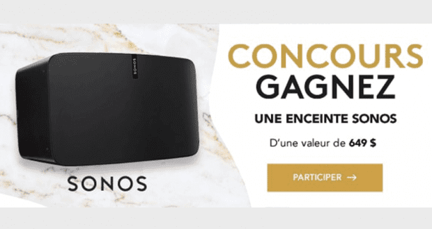 Une Enceinte sans-fil SONOS de 649$