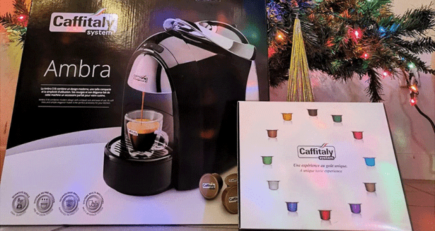 Cafetière à capsules AMBRA + Coffret de 12 capsules Caffitaly