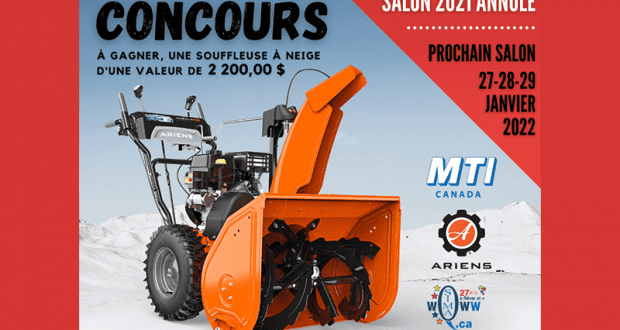 Gagnez une souffleuse 24 po toute équipé (Valeur de 2200$)