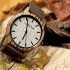 Une montre en bois smart-zebra unisex