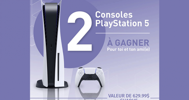 Gagnez 2 consoles PlayStation 5