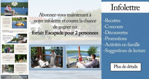 Gagnez Un forfait escapade pour 4 personnes au Manoir du lac William