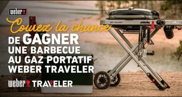 Gagnez un Barbecue au gaz portatif Weber Traveler