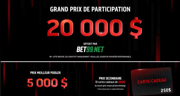 Gagnez un grand prix de 20 000 $