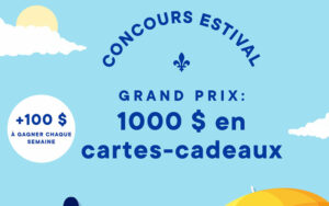 Gagnez 1000 $ à dépenser dans des commerces québécois