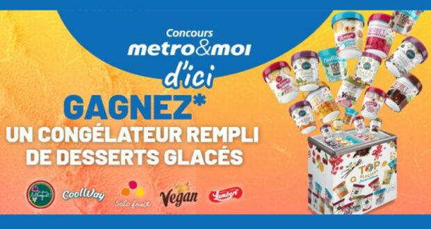 Gagnez 12 congélateurs remplis de crèmes glacées (1200 $ chacun)