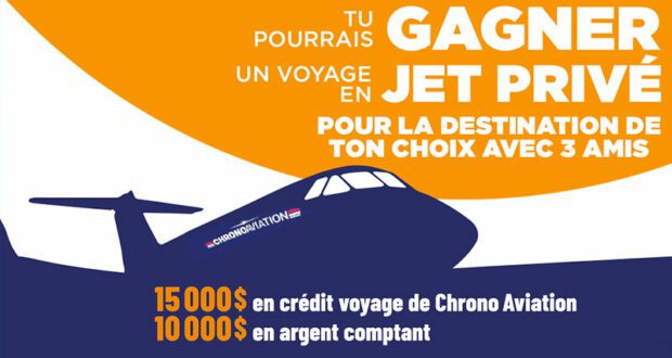 Gagnez un crédit voyage de 15 000 $ + 10 000 $ en argent