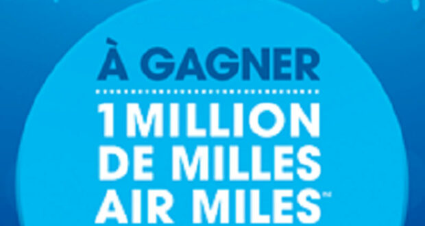 Gagnez 1 million de milles AIR MILES