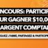 Gagnez 10 000 $ en argent comptant