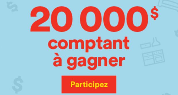 Gagnez 20 000 $ comptant