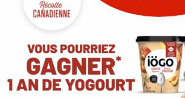 Gagnez 6 x 1 an de yogourt Iögo