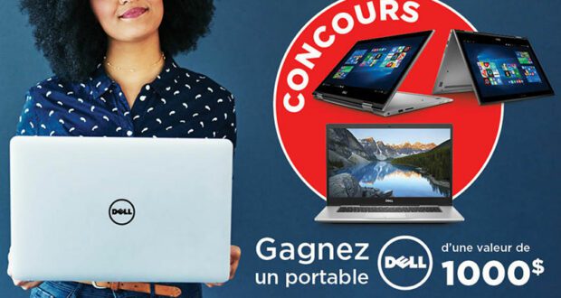 Gagnez un ordinateur portable Dell (Valeur de 1000 $)