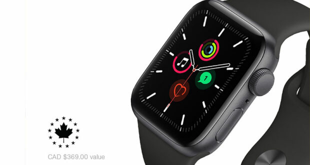 Gagnez une montre intelligente Apple Watch SE