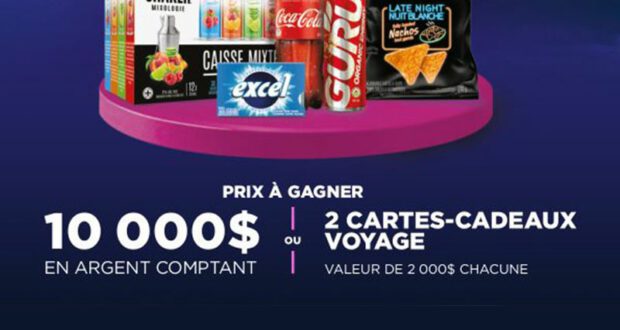 Gagnez 10 000 $ en argent + 2 cartes-cadeaux voyage de 2000 $