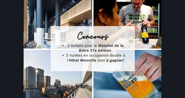 Gagnez 2 nuitées pour deux personnes à l'Hôtel Monville