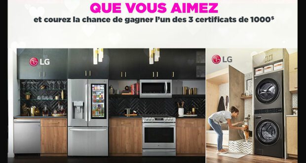 Gagnez 3 certificats Meubles Domon de 1000 $ chacun