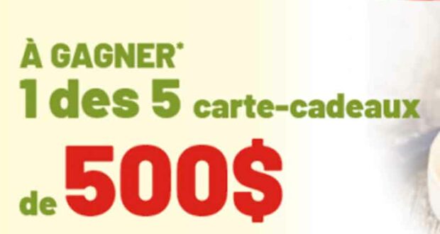 Gagnez 5 cartes cadeaux Metro de 500 $