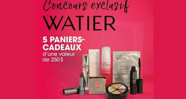 Gagnez 5 paniers-cadeaux Lise Watier de 250 $ chacun