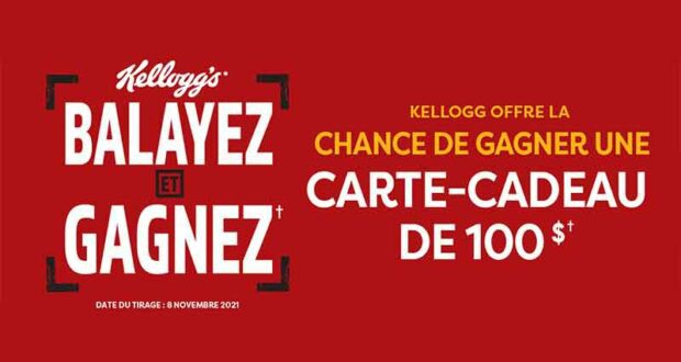 Gagnez 500 cartes cadeaux épicerie de 100 $ chacune