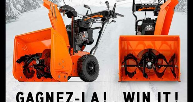 Gagnez une Souffleuse Ariens Classic 24 (Valeur de 1850 $)