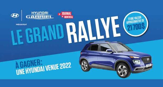 Gagnez une voiture Hyundai Venue Essential 2022 (Valeur de 21729 $)