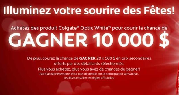 Gagnez 10 000 $ en espèces et 20 cartes Visa prépayées de 500 $