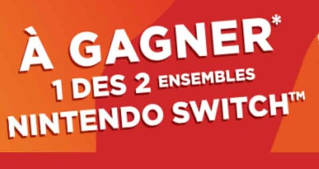 Gagnez 2 ensembles Nintendo Switch (600 $ chacun)