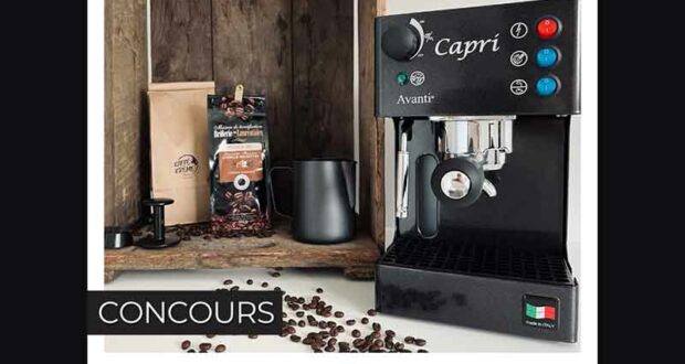 Gagnez une machine espresso Capri Avanti + 5 livres de café en vrac